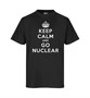 T-shirt ( Sort ) Keep Calm And Go Nuclear